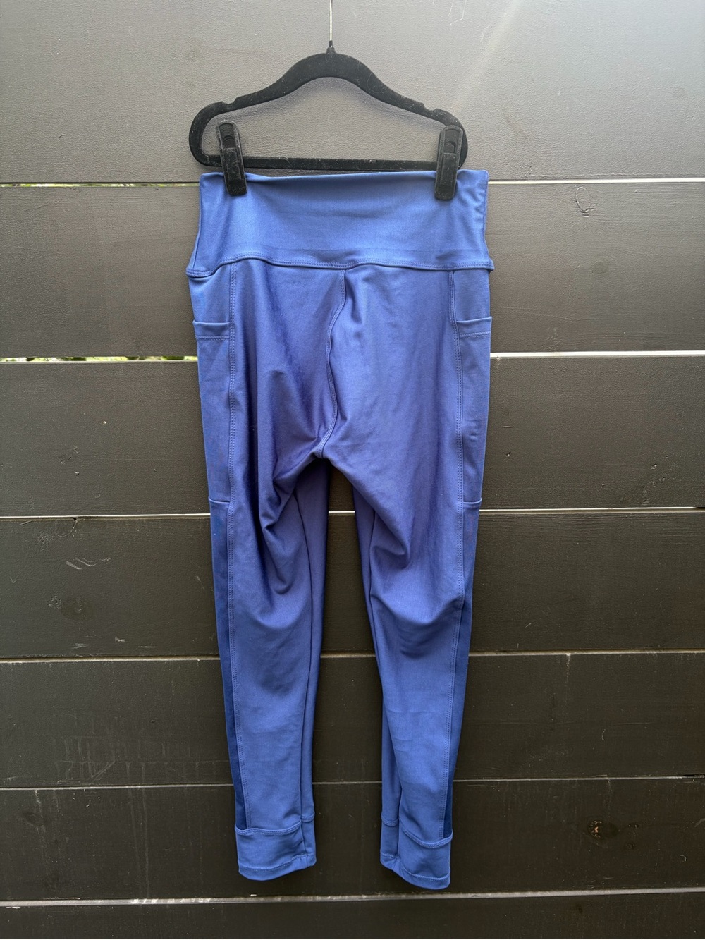 Krovin’s Women’s Blue High Waist Pocket Leggings Activewear - Picture 3 of 4
